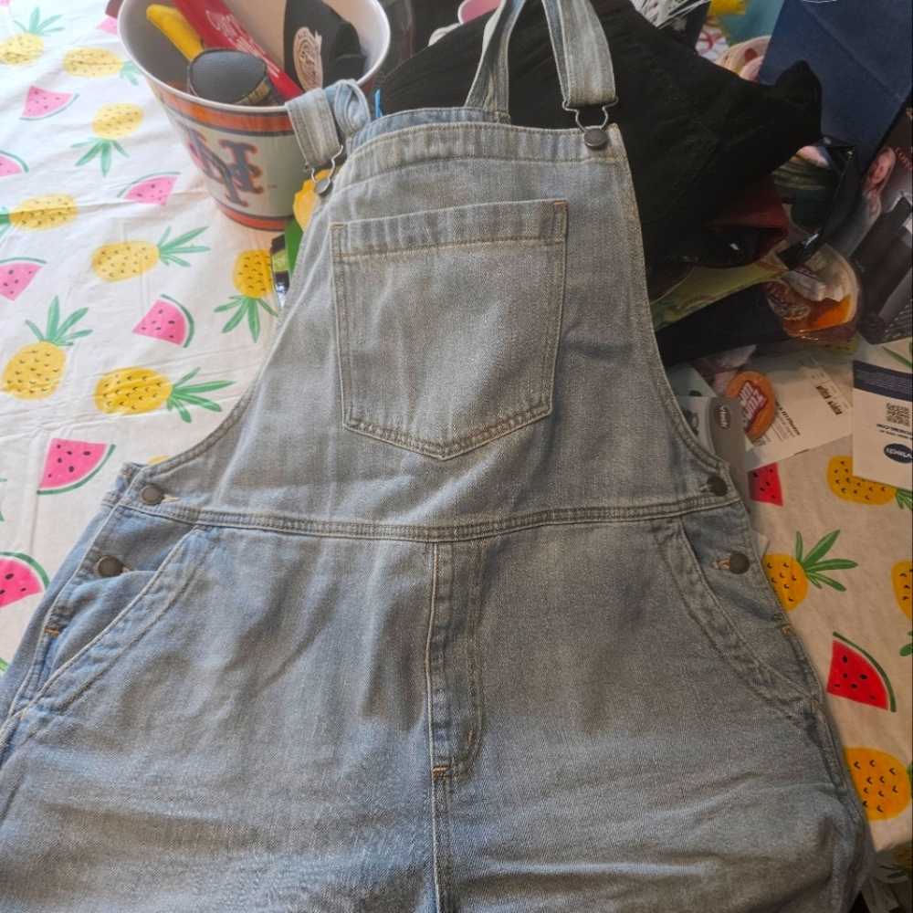 EUC Universal Thread Size 14 Denim Jean Overall Shorts ✨️